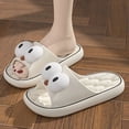 thumbnail image 4 of Zapatilla de pareja de dibujos animados de verano, chanclas informales de suela blanda para interior del hogar, zapatos deslizantes antideslizantes para baño, sandalias de playa al aire libre, 4 of 7