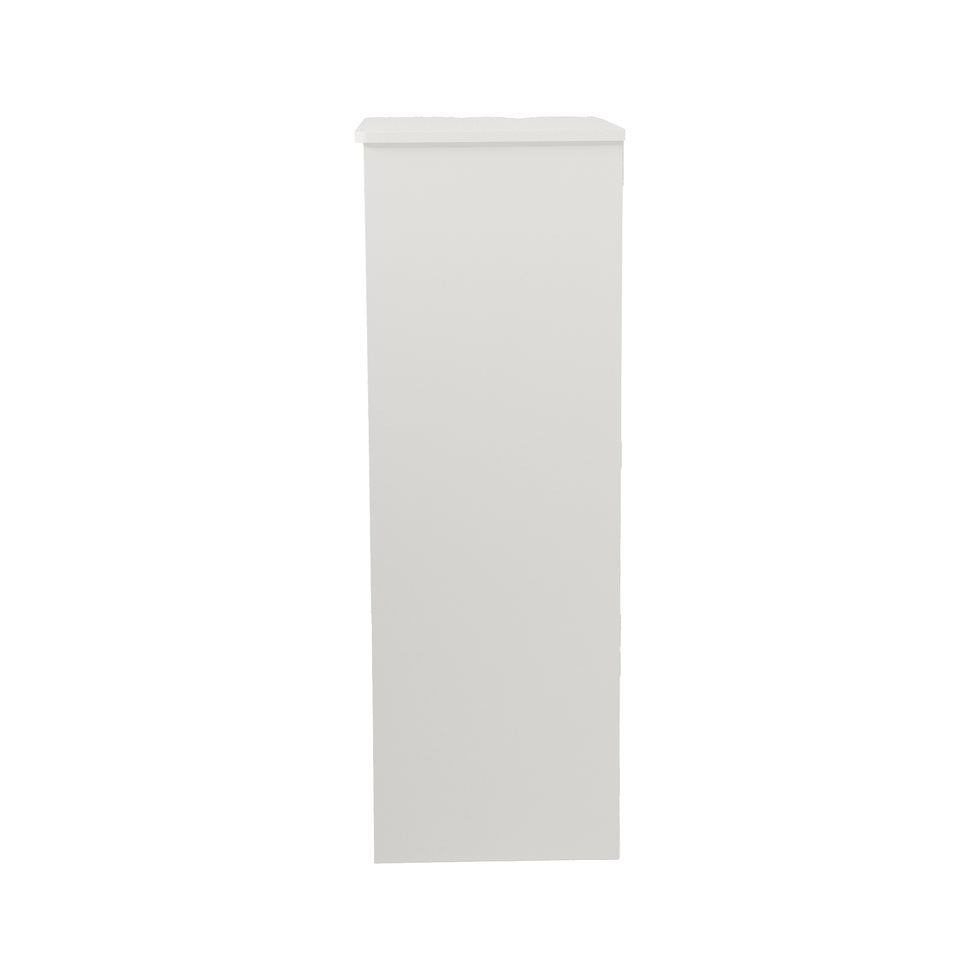 Bathroom low cabinet, louvered door floor-standing bathroom storage cabinet, multi-layer bathroom storage cabinet, white
