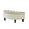 thumbnail image 5 of Inspired Home Kenneth Linen Half Moon Storage Ottoman, 5 of 11