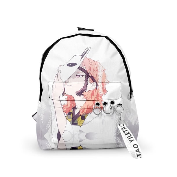 Mochila de Anime Demon Slayer Kimetsu No Yaiba, mochila escolar 3D, paquete de hombros, mochila para estudiantes, mochila de viaje informal nezuko4 Deng Xun unisex
