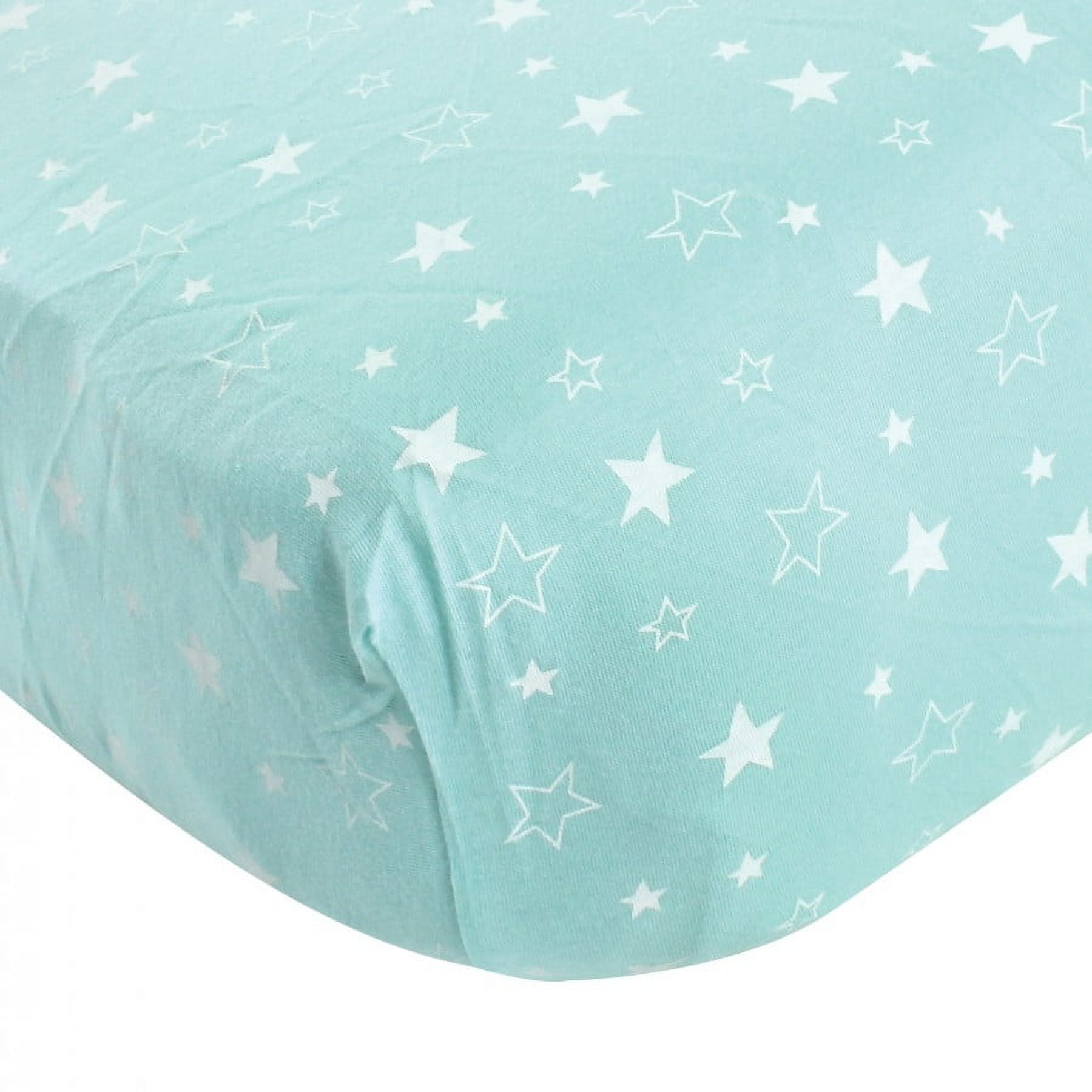Luvable Friends Unisex Baby Fitted Crib Sheet, Boy Basic Elephant, One Size
