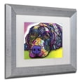 thumbnail image 3 of Trademark Fine Art "Savvy Labrador" Canvas Art by Dean Russo White Matte, Silver Frame, 3 of 5