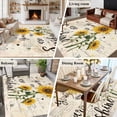 thumbnail image 5 of 6'x9' Area Rugs, Sunflowers Indoor Outdoor Area Rug for Living Room Bedroom, Farmhouse Retro Botanical Floral Bee Love Heart Washable Bathroom Rugs Kitchen Floor Carpet Mats Home Decor Aesthetic, 5 of 8