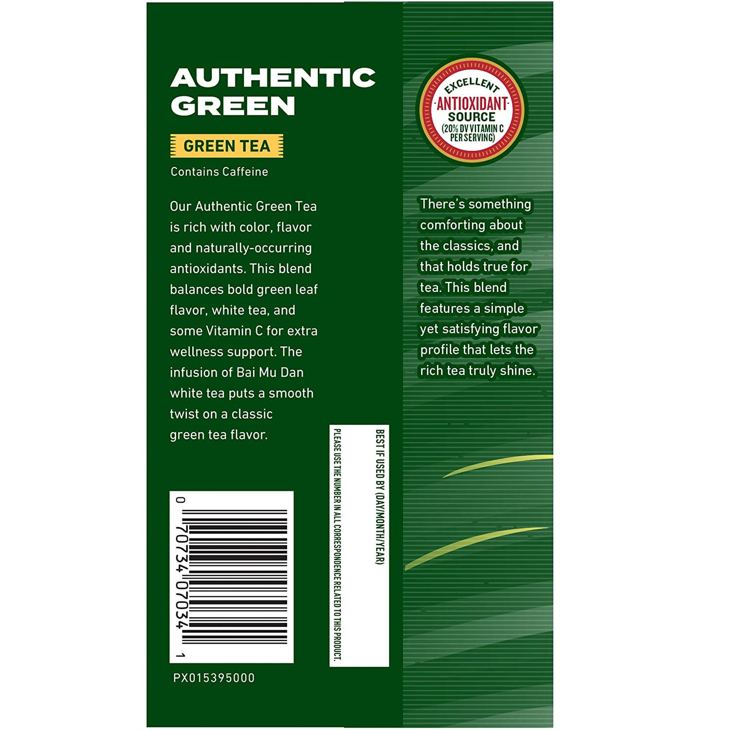(3 pack) Celestial Seasonings Green Tea Authentic Contains Caffeine - 20 Tea Bags