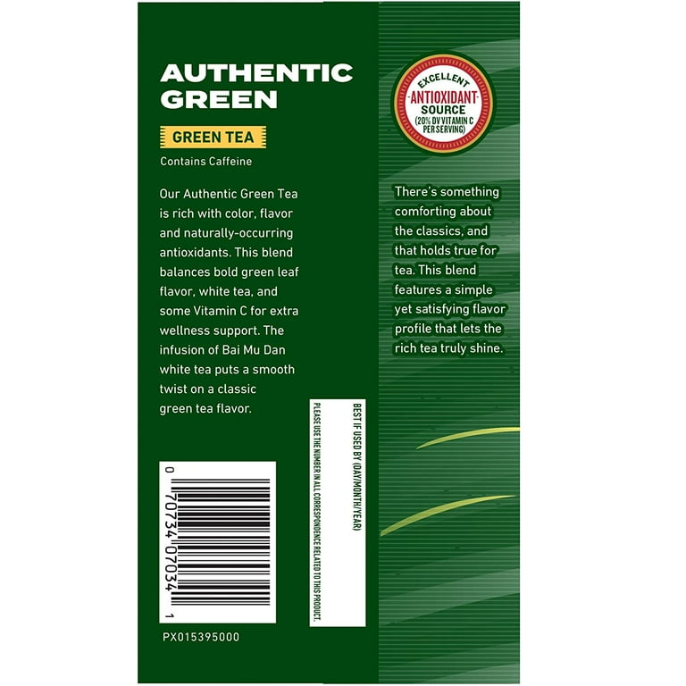 Celestial Seasonings Green Tea Authentic Contains Caffeine - 20
