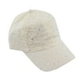 thumbnail image 2 of Glitzy Game Sequin Trim Baseball Cap  - Ivory, 2 of 3
