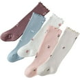 thumbnail image 3 of Baby Girls Knee-High Socks Toddler Keep Warm Cotton Sock Uniform Stockings for Infant Kids, 3 of 7