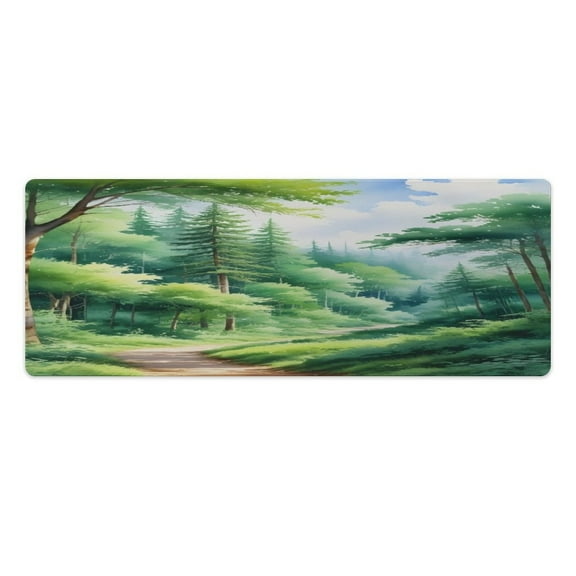 Nature Forest 2 PCS Anti Fatigue Rugs Pvc Non Skid Waterproof Floor Mat Cushioned Comfort Standing Kitchen Mats for Floor