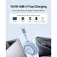 thumbnail image 2 of Cable USB C Baseus de 100 W y 2 m de carga rápida retráctil, 2 of 7