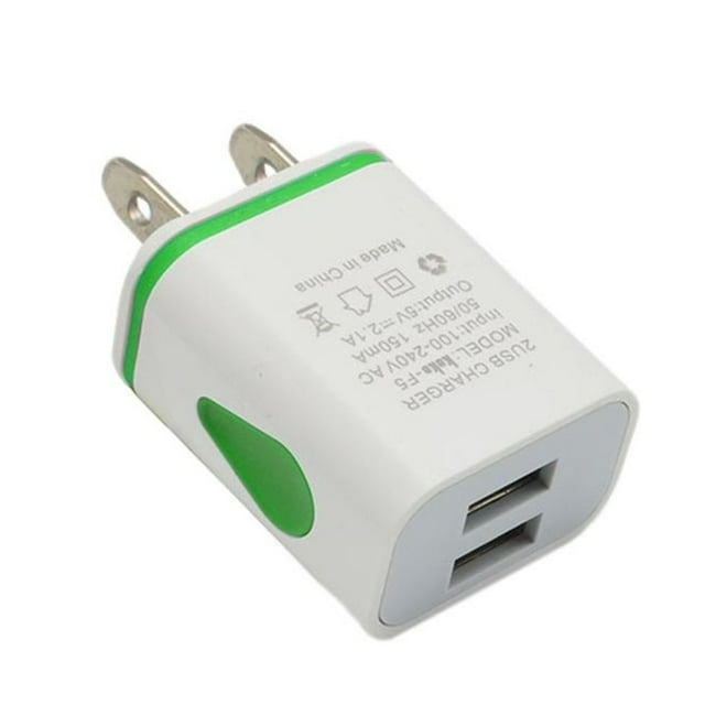 bravehear 2A Quick Charging Dual USB Quick charger Ports LED Poratble Universal Phone Home Office Charger US Plug