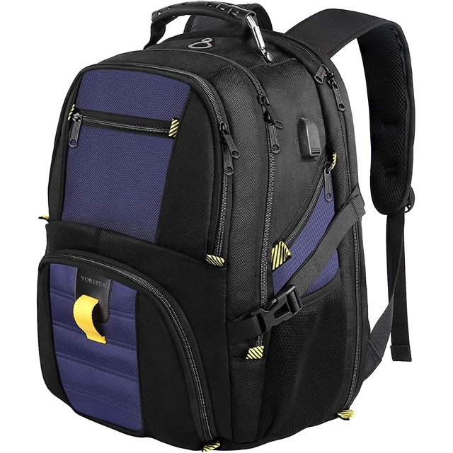 Extra Large 50l Laptop Backpacks Water Resistant College Backpacks Airline Approved Business Work Bag With Usb Charging Port Fits 17 Inch Computer