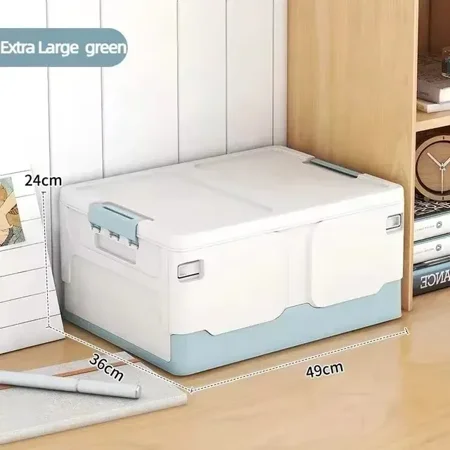 Storage box foldable book box student classroom organizing box snack toy storage box living room extra large with lid