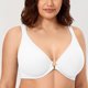 thumbnail image 2 of Bra CALVENA para mujer, cierre frontal con espalda cruzada, cobertura total, 2 of 5