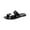 Black, variant on Anuirheih Slip on Sandals Women,Summer Women Fish Mouth Transparent Flat Bottom Head Women's Sandals(Black)