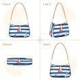 thumbnail image 7 of FORMRS Womens Shoulder Bag with Chain Strap Clutch Purse Cute Tote Handbag, Blue Sailboats, 7 of 7