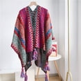 thumbnail image 3 of Blanket Scarf for Women Shawl Oversized Cape Knitted Cold Weather Scarves, 3 of 9