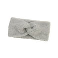 thumbnail image 1 of Eoozwa Ladies' Teddy Velvet Twisted Hairband, Soft Elastic Winter Hairband, Warm Ear Protection Hairband for Women, 1 of 6