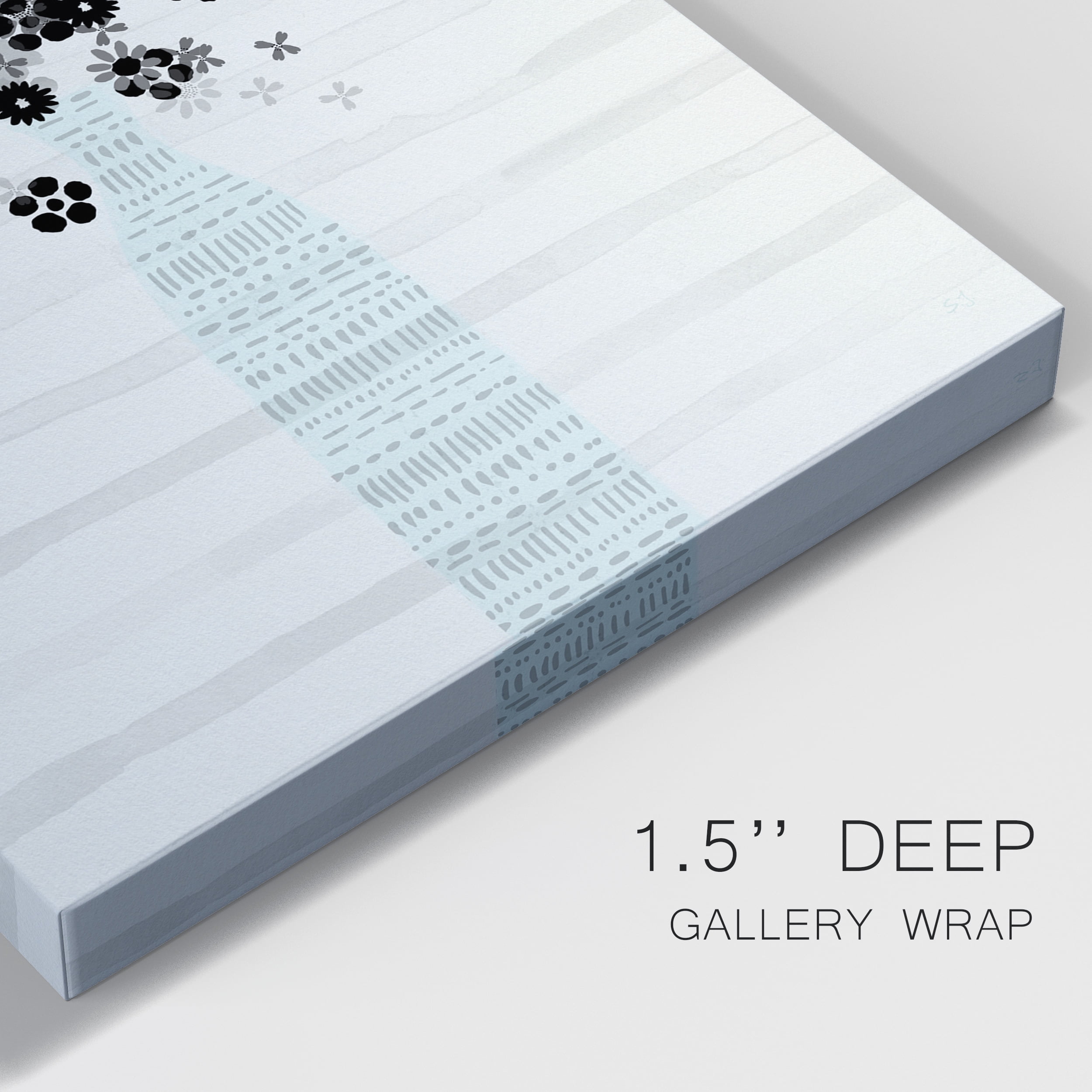 Bouquet of Black & White Premium Gallery Wrapped Canvas - Ready to Hang - 40 x 60