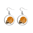 thumbnail image 1 of Feline Lions Fierce Wings Ear Dangle Silver Drop Earring Jewelry Woman, 1 of 3
