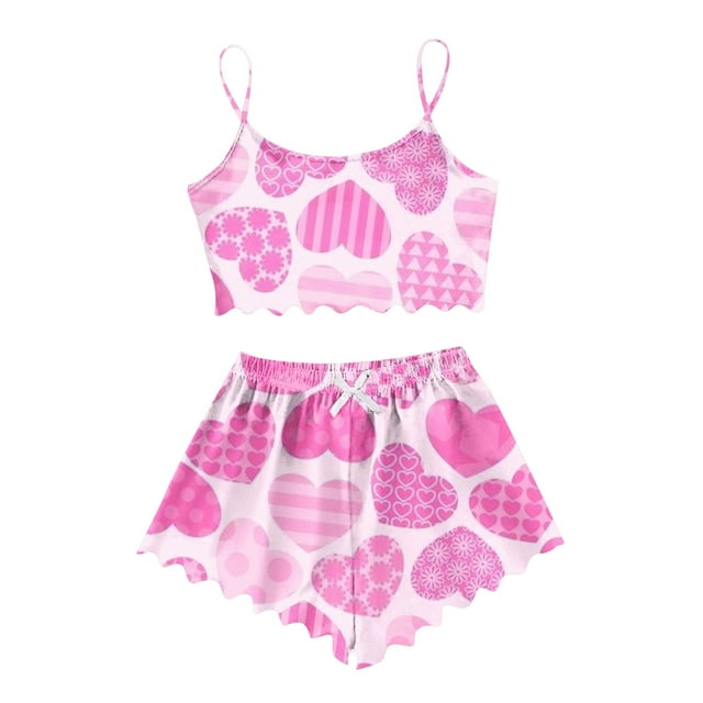 Icvfdpl Womens Summer Pajamas Sets Ladies Shorts Set Nightwear M