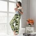 thumbnail image 5 of Gukieu Hawaii Palms Print Women's Home Trousers, with Pockets and Drawstring Pajamas, Home Pajamas, Sleepwear-Large, 5 of 6