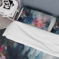 thumbnail image 4 of Designart "Abstract Burst Blue and Pink" Abstract Bedding Covert Set - Modern Blue Bed Set With 1 Shams, 4 of 6