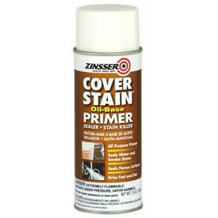 2 PK Zinsser Cover Stain 13 OZ Aerosol Oil Based Stain Killing (Best Primer To Cover Oil Based Paint)