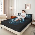 thumbnail image 4 of Castle Fairy Animal Wolf Bed Sheets for Teenagers,Bohemian Dreamcatcher King Sheets, 4 of 7