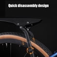 thumbnail image 3 of Qaailabf Universal Bike Mudguard Set 21x42cm Adjustable Length 19-23cm Quick Release Splash Guard for Mountain Road Bikes Black Plastic with Installation Kit - Streamlined Design Weather Resistant, 3 of 10