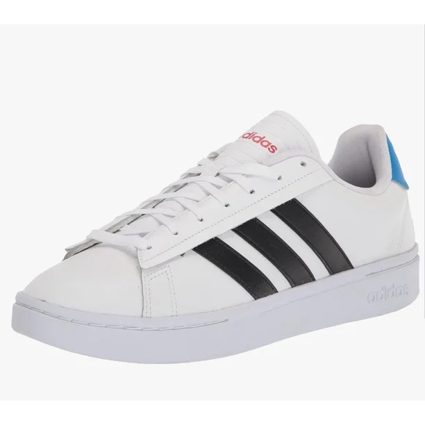 Adi - das Men’s Grand Court Alpha White Blue Rush, Size 11 US