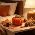 thumbnail image 4 of Kyusrd Fall Decor for Home,Halloween Pumpkin Decorations Soft Stuffed Fabric Pumpkin Ornament Fall Thanksgiving Home Table Decor Small Pumpkin Pillow Toy For Party Indoor, 4 of 7