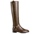 thumbnail image 2 of Ferwind Women's Tall Boots Metallic Star Studded Straps Female Adult Brown 12, 2 of 3