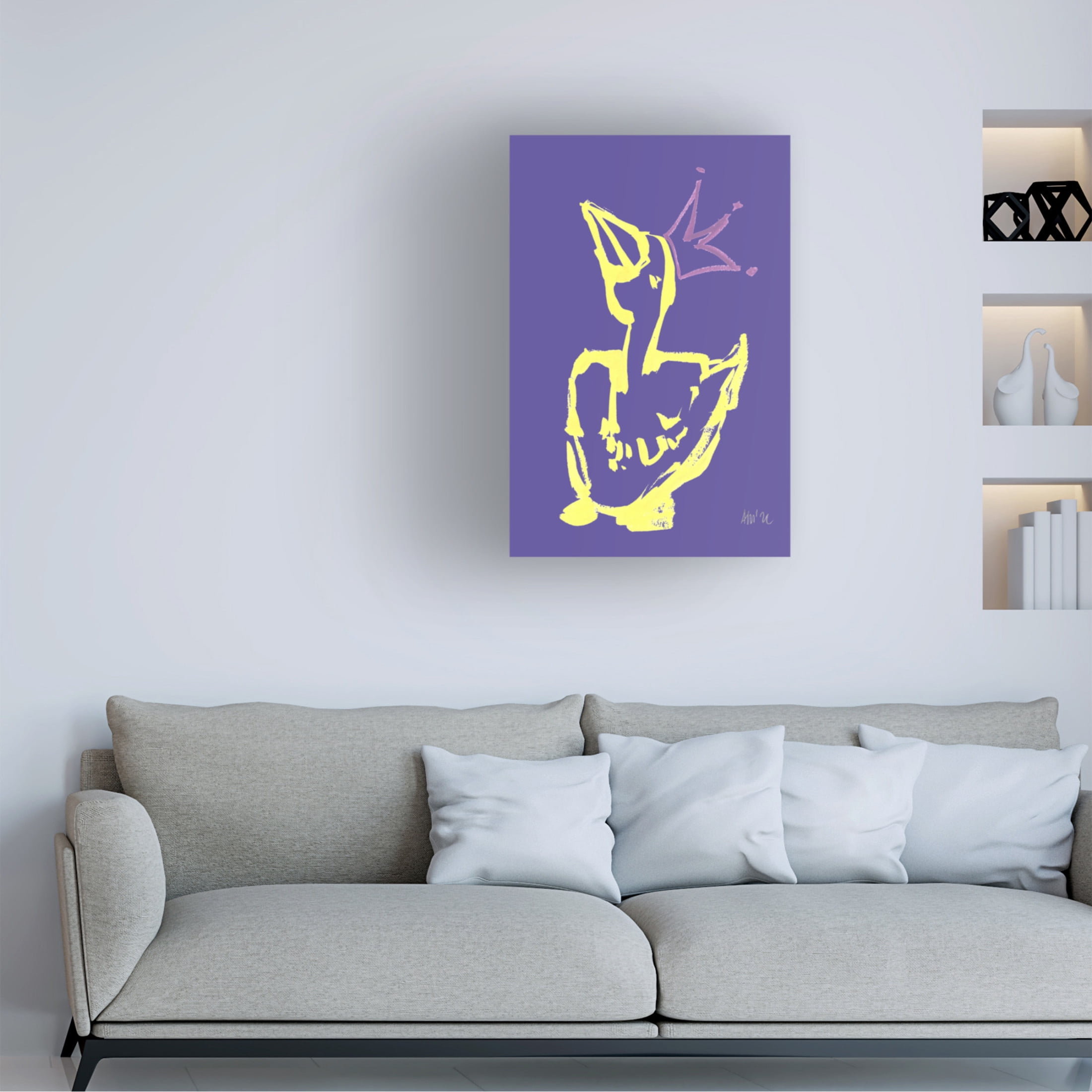Trademark Fine Art Ania Zwara Queen Duck Canvas Wall Art