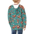 thumbnail image 4 of chaqlin Horse Hoodies for Boys 14-16 Trendy Y2K Zip up Hooded Blue Galaxy Long Sleeve Sweatshirt Jacket Soft Drop Shoulder Cardigan with Pockets, 4 of 7
