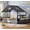 Black, variant on Toogaho Full Size Montessori Bed,House-Shape Design,Metal Floor Bed Frame with Bookshelves & Drawers & Guardrails,Black