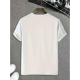 thumbnail image 3 of 1pc Men'S Casual Los Angeles Print T-Shirt, Polyester Crew Neck Short Sleeve Tee with Slight Stretch, Knit Fabric Summer Top for Adults Tee For Adult, Men, Women, Teen, Teenager, Adolescent, Youth, 3 of 6