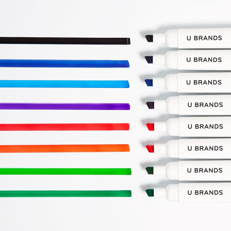 U Brands Magnetic Dry Erase Markers, 8 Count Chisel Tip photo 5