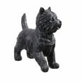 thumbnail image 3 of Hi-Line Gift Ltd. Cairn Terrier Statue Black Life Size Home Decor Garden Yard Statue, 3 of 7