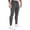 Grey, variant on Men's Gym Joggers Workout Pants Athletic Jogger Sweatpants Casual Training with Zipper Pockets Tapered Track Pants Black XXL