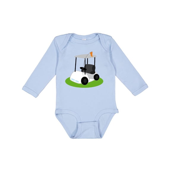 Inktastic Golf Cart Golfing Boys or Girls Long Sleeve Baby Bodysuit