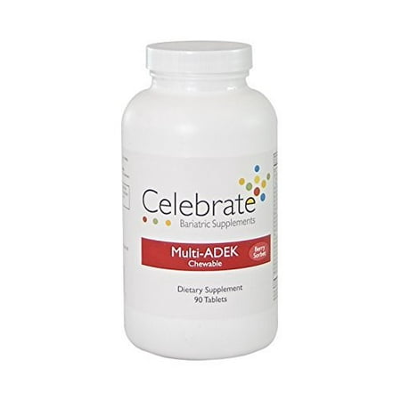 Celebrate Multi-ADEK Chewable Vitamin Berry Sorbet,90