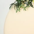 thumbnail image 4 of BalsaCircle 7.5 feet Beige Fitted Spandex Round Wedding Backdrop Stand Cover Wedding Party Event, 4 of 7