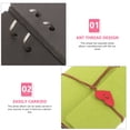 thumbnail image 3 of WHAMVOX 1Set Felt Memory Books for Men Women Scrapbook Album with Binding Rope Design, 3 of 8