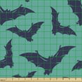 thumbnail image 2 of Ambesonne Night Sky Fabric by the Yard Upholstery, Repetitive Bats Pattern, 3 Yards, Dark Seafoam Quartz, 2 of 5