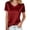 Wine, variant on Womens Tops Under $10 Short Sleeve T-Shirt for Women Satin V-Neck Rhinestone Mesh Patchwork Casual Shirts Summer Dressy Silky Tunic Tops 2026 Pink XL