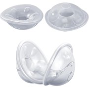 4PCS Breast Milk Collector - 50ML Reusable Milk Silicone Collector Breastfeeding, Collection Shells, Leak-Protection Catchers Breastfeeding, Gentle & Comfortable Nipple Shields for Breast Protection
