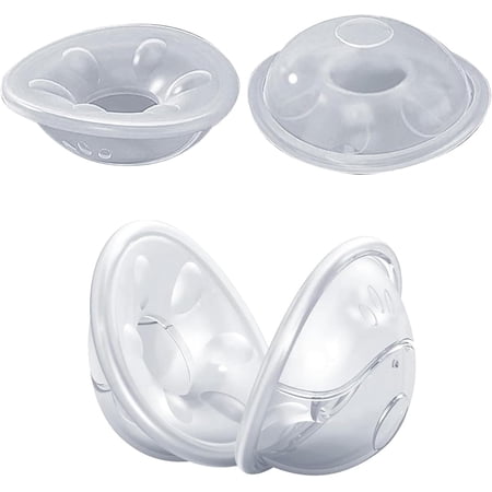 4PCS Breast Milk Collector - 50ML Reusable Milk Silicone Collector Breastfeeding, Collection Shells, Leak-Protection Catchers Breastfeeding, Gentle & Comfortable Nipple Shields for Breast Protection