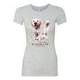 thumbnail image 2 of If It's Not a Yellow Lab It's Just a Dog Gift | Womens Dog Lover Slim Fit Junior Tee, Heather Grey, 2XL, 2 of 3