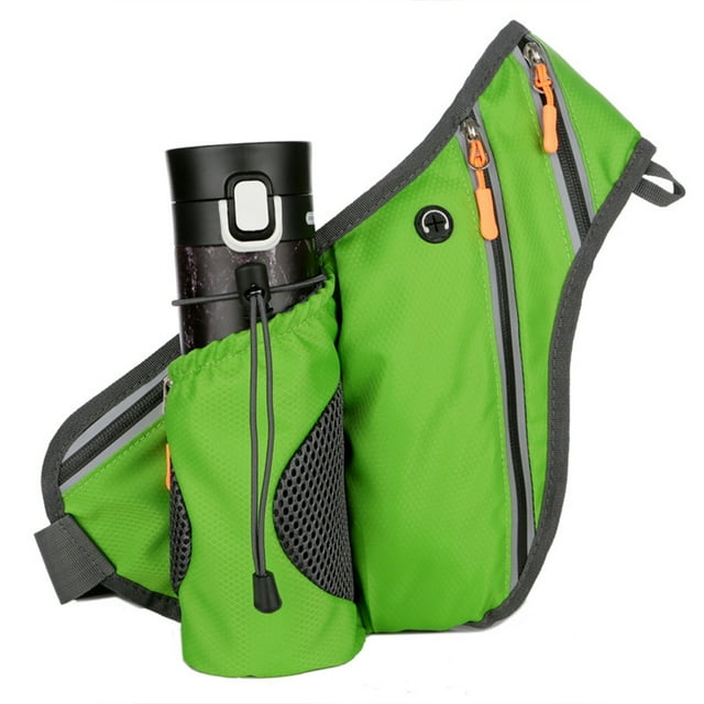Riñonera impermeable para correr con soporte para botella de agua para hombres y mujeres para senderismo, viajes, deporte, fitness Zhivalor CPB-DE-SSW1491-3