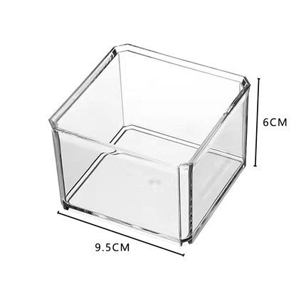 Caja de partición de almacenamiento con cajón de gabinete de espejo, caja de acabado de lápiz labial cosmético, caja pequeña incorporada, clasificación de artículos diversos de escritorio